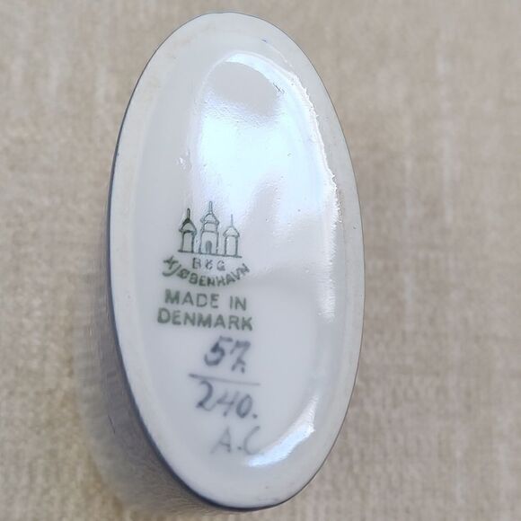 Bing & Grondahl Vintage Porcelain Lily of the Valley Cigarette Holder Denmark - Picture 5 of 8